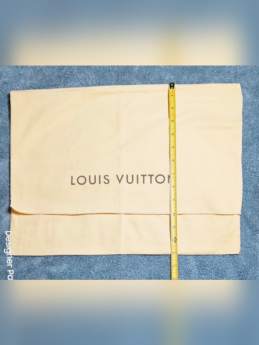 Louis Vuitton Large Envelope Dust Bag Keepall Travel Tote Onthego Storage Pouch - Picture 8 of 9